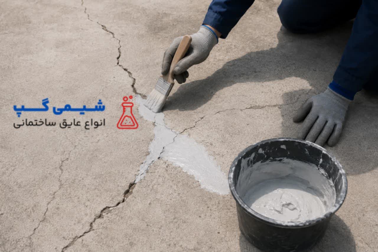 رفع ترک سیمان پشت بام