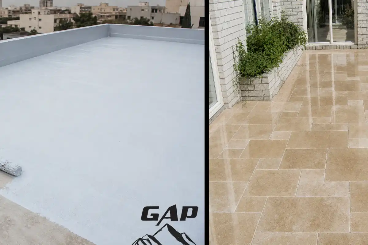 نحوه آب بندی تراس